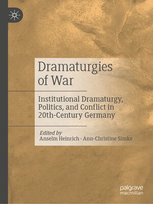 cover image of Dramaturgies of War